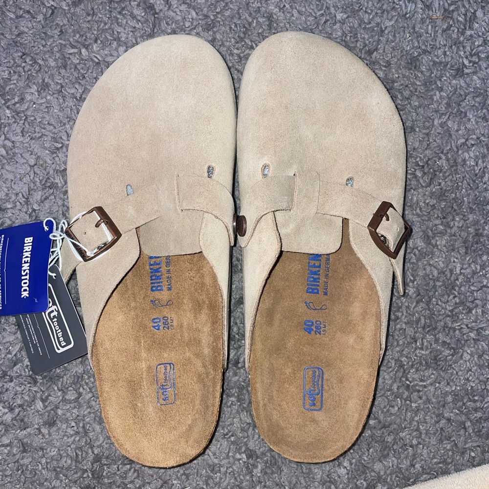 NEW Boston Birkenstock - Taupe Size 9 (EU 40)